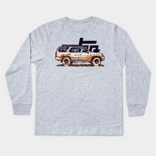 3rd Gen 4Runner TRD - Tan Kids Long Sleeve T-Shirt